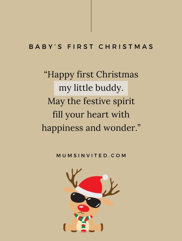 171 Baby’s First Christmas Quotes, Captions & Card Messages (2024) Mums Invited
