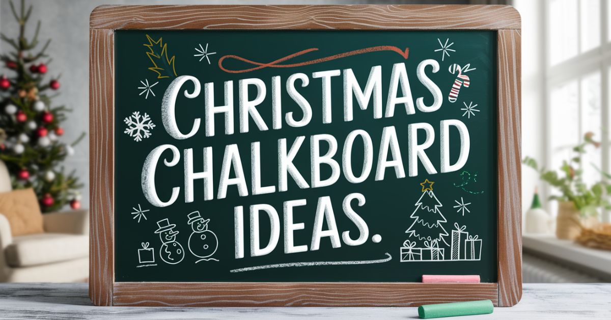 95 Easy & Cute Christmas Chalkboard Ideas and Quotes You Need This 